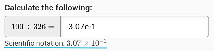 How do I input scientific notation?