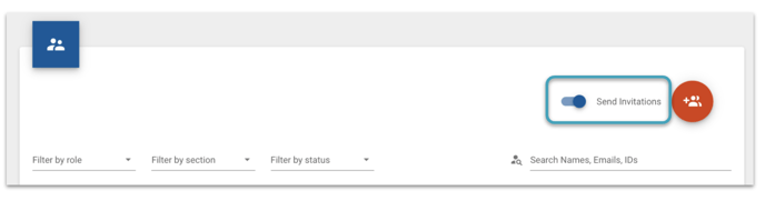 send invitations toggle